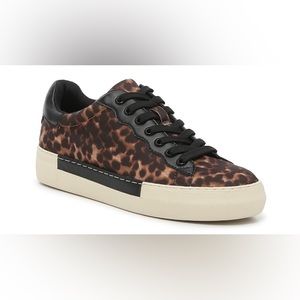 VINCE CAMUTO SENILE OXFORD LEOPARD PRINT SNEAKER. Worn once.